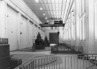 Edéa, vue intérieure de l'usine hydroélectrique - années 1950.