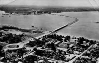 Douala, pont sur le Wouri-Deïdo-Bonabéri – Carte postale écrite le 25.11.57