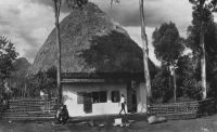 Case Bamiléké - Carte postale écrite le 13.03.51