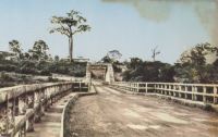 Sassandra, pont Général Weygand – Carte postale édité à Nice pour la librairie F. Merthy à Sassandra, peu après l’indépendance de la Côte d’Ivoire.