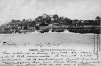 Sekondi. The Point & Port Orange from the Sea - Carte postale écrite en 1904