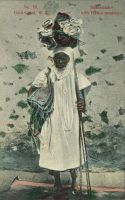 Hausa trader with native products.