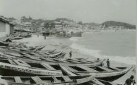 Cape Coast beach and town, about 1960