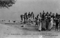 Balanldougou, lavoir sur les bords du Niger - Carte écrite et postée le 05.09.1912 - Il doit s'agir d'un des Balandougou du cercle de Siguiri