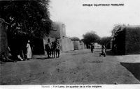 Fort-Lamy, un quartier de la ville indigène.