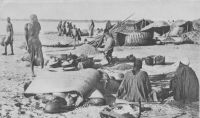 Fort Lamy, un marché sur les bords du Chari