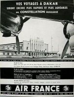 Air France, vos voyages à Dakar en Constellation – publicité.