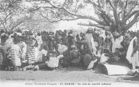 Dakar, un coin du marché indigène