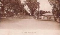 Lomé, Avenue des Alliés. - Il s'agit de la voie connue depuis plusieurs décennies sous le nom de « rue du 24 janvier ». Ce nom commémore le crash de l'avion présidentiel, survenu à cette date en 1974 dans la localité de Sarakawa, à proximité du village natal du dirigeant togolais, et qui failli lui coûter la vie. Le DC3 avait fait un décrochage sur l’aile en manœuvrant à basse altitude pour trouver la piste d'atterrissage dans une faible visibilité liée à l'harmattan. L’accident, pourtant banal d'un point de vue aéronautique, fut érigée en « odieux attentat » par la propagande du régime. Selon cette mythologie politique développée alors, il s'agissait d'un « acte ignoble de l'impérialisme organisé par la haute finance internationale » et visait à liquider le chef de l'État pour s'emparer des ressources naturelles du pays - un gisement de phosphates en l'occurrence. Les bénéfices de cette mystification furent multiples : elle permit de mettre légitimement la main sur l'entreprise minière convoitée depuis un certain temps - elle fut promptement nationalisée -, mais surtout elle conféra au président un statut symbolique de sur-homme quasi immortel et de leader nationaliste visé par les puissances néfastes de la finance internationale (1). La rue des Alliés, ou avenue des Alliés selon les époques et les sources, croise les voies ferrées au niveau de la gare et la rue de la Libération au niveau où fut créée en 1934 la Place des fêtes de Lomé avec son kiosque à musique (2). Le 25 janvier 1993, ce lieu, devenu « Fréau-jardin » ou Place de la Libération, devait être le théâtre de la sanglante répression d'une manifestation de l'opposite par les militaires fidèles au Général Eyadéma. Les victimes furent nombreuses et la répression aveugle des jours suivants provoqua l'exil de plusieurs centaines de milliers de Togolais dans les pays limitrophes. Le secrétaire d'Etat française à la coopération et le ministre allemand des Affaires étrangères, tous deux présents dans la capitale togolaise ce jour-là, ne virent ni ne condamnèrent rien... Sources : (1) Toulabor, Comi, Le Togo sous Eyadéma, Paris, éditions Karthala, 1988. (2) Soulilou, J. (éditeur scientifique), Rives coloniale, Paris, éditions Parenthèses et éditions de l’Orstom, 1993.