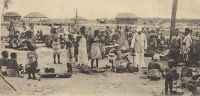 Lomé, Marktplatz eingeborene deutsche -1902 - sujets allemands au marché.