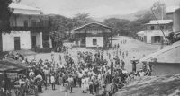 Dalimé, fanfare indigène sur la place du marché - 1926 (Kpalimé).